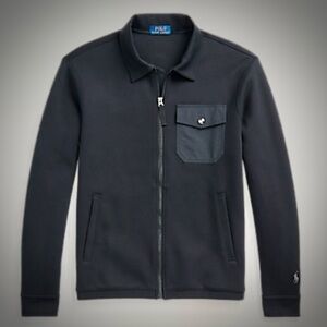 Polo Ralph Lauren Hybrid Jacket Full Zip Mens Large Black EUC